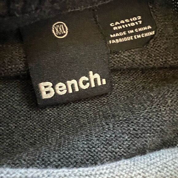 MENS BENCH Grey Colour Blocked Crew Neck Knit Pullover Sweater XXL - Picture 8 of 8